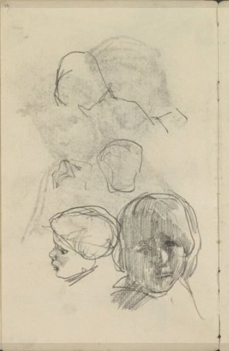Study sheet with children's heads