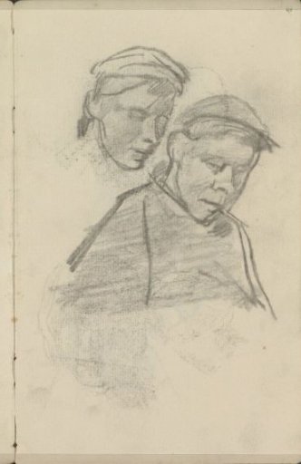 Two figures, possibly a man and a woman