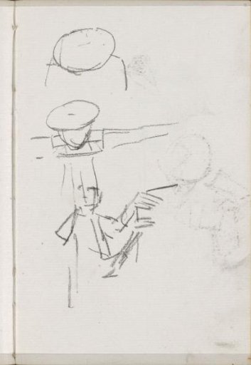 Study, possibly of a cart or wagon