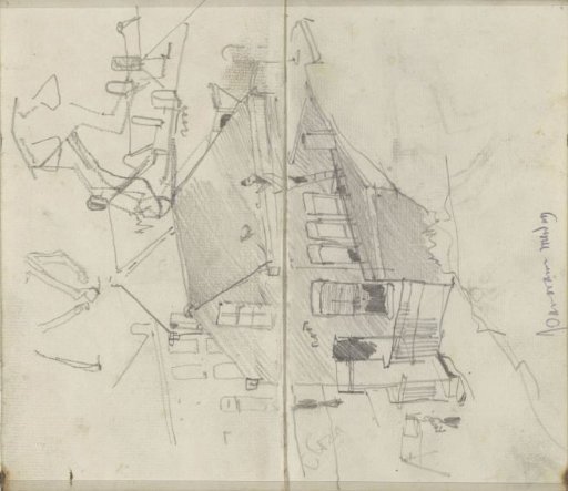 View of Houses in Scheveningen and Horse Legs