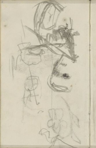 Study sheet, among others with a face