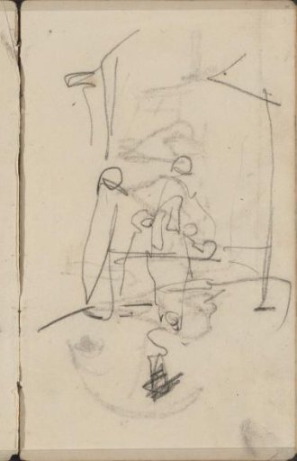 Figures, possibly on the street