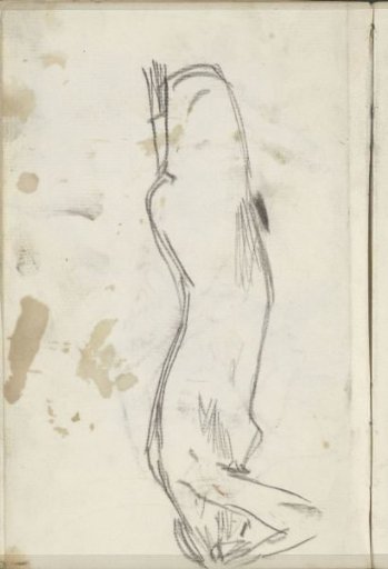 Standing female nude