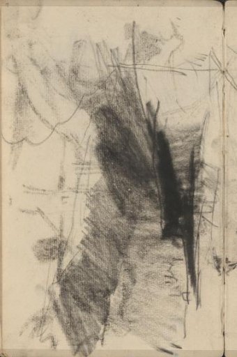 Study, possibly of a landscape with a cloudy sky