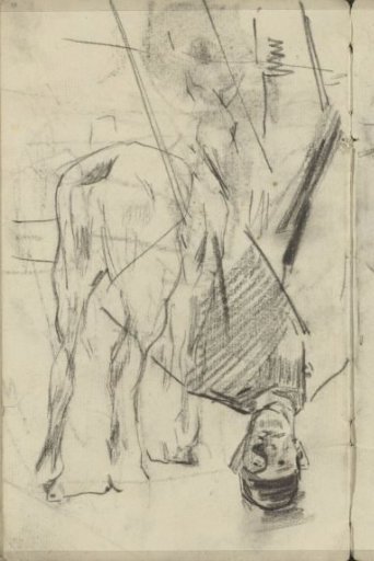 Man with a hat and a horse