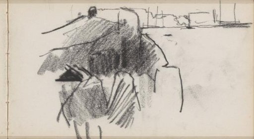Study, possibly of a city view with water
