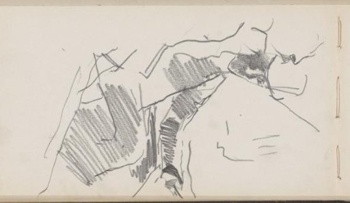 Seated man with a hat