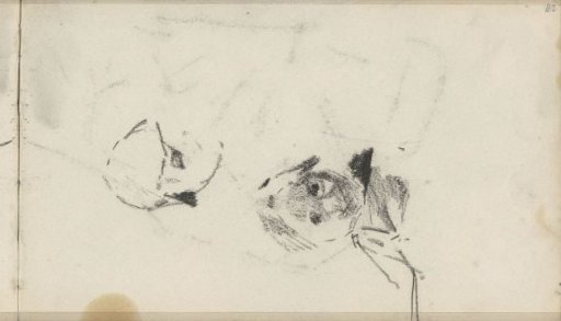 Two heads, possibly of girls