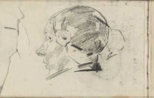 Woman's head with a cap with ear flaps
