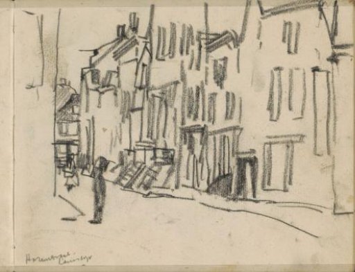 View of the Hazenstraat in Amsterdam, at the level of the Lauriergracht