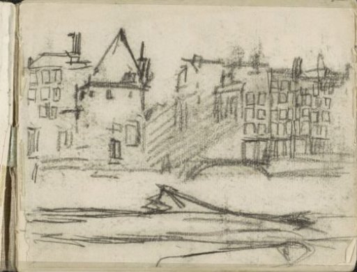 View of the Prins Hendrikkade in Amsterdam with the Schreierstoren