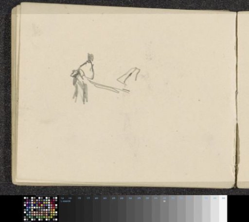 Soldier, possibly with a horse on a lead