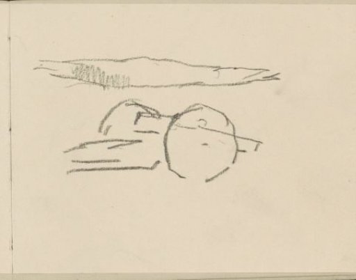 Cart or cannon in a landscape