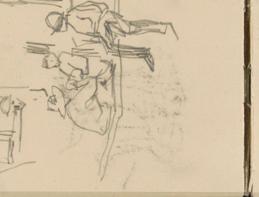 Figures, possibly at a street corner