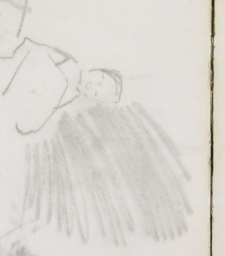 Figure with an object in his hands