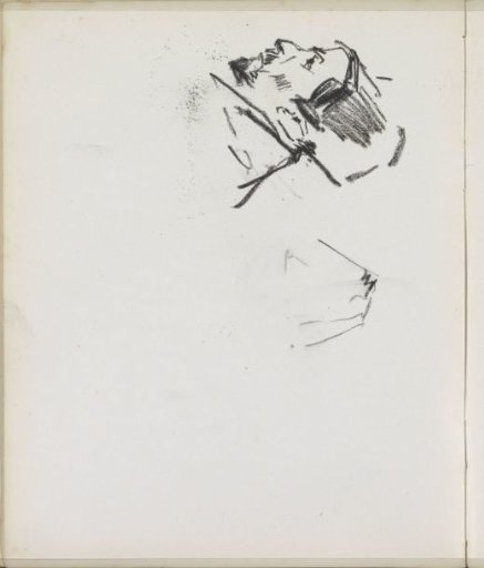 Man's head, in profile