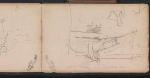Study, possibly of a Figure on a Bridge