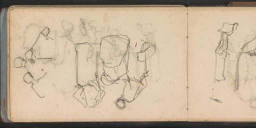 Figure Studies, Possibly Fisherwomen Mending Nets