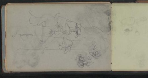 Rider, Horse Cart and Figure Studies