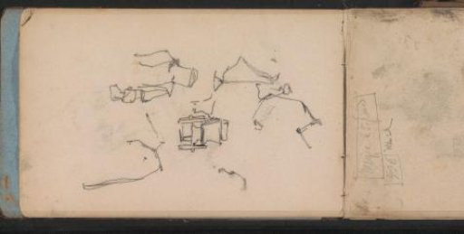 Figure studies and a horse and carriage