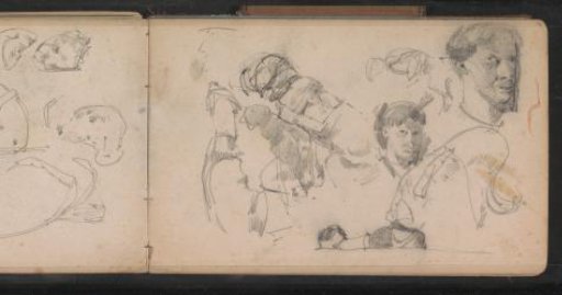 Men's Heads and Dogs