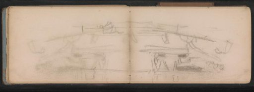 Figures working at boats