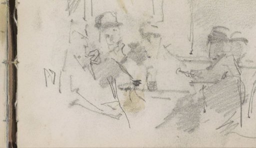 Seated men, possibly in an establishment