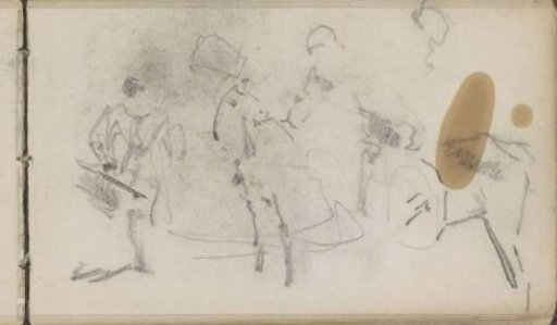 Horsemen, possibly cavalrymen
