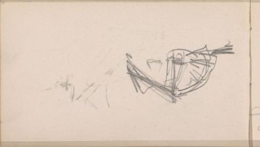 Study, possibly of a hat