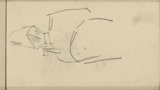 Figure, seen from the back