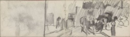 City view with figures