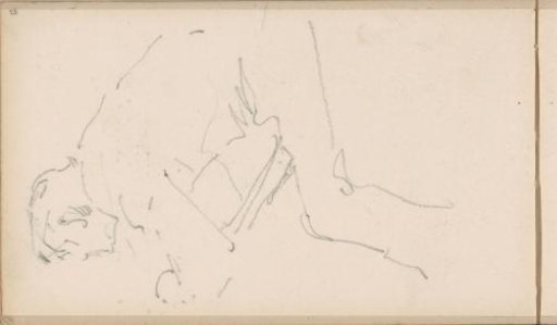 Seated Man, in Profile