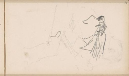 Figure Study, Possibly of a Standing Woman