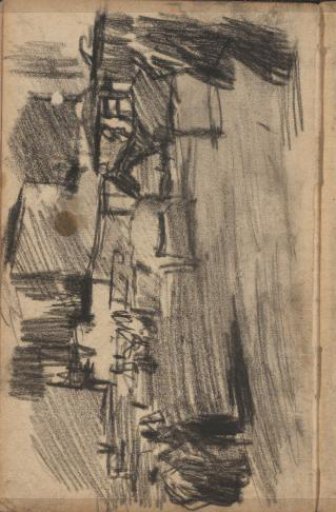 Horse-Drawn Trams, Possibly on the Dam in Amsterdam