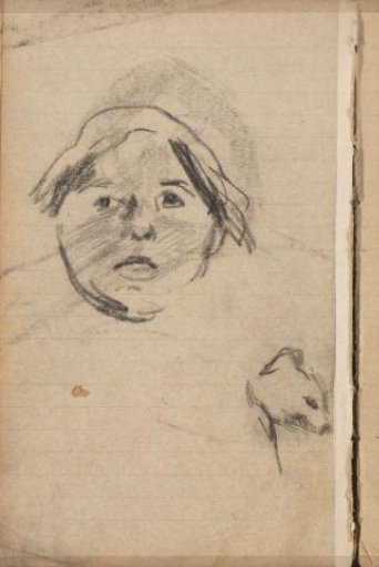 Cat and a Portrait of an Unknown Woman