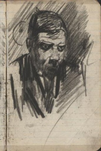 Male Portrait, Possibly a Self-Portrait by G.H. Breitner