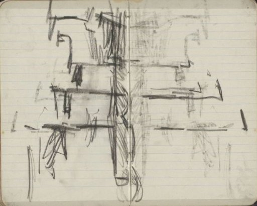 Study, Possibly a Cityscape with Ships