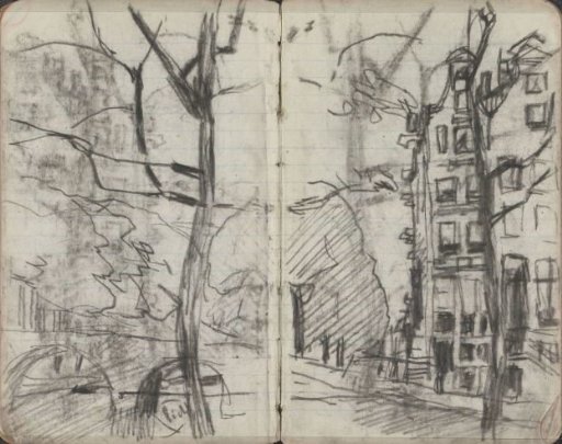 View of the corner of the Leidsegracht and the Herengracht in Amsterdam