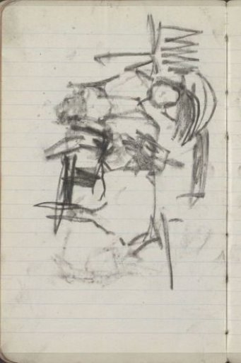 Figures with a harnessed horse, possibly on the Dam in Amsterdam