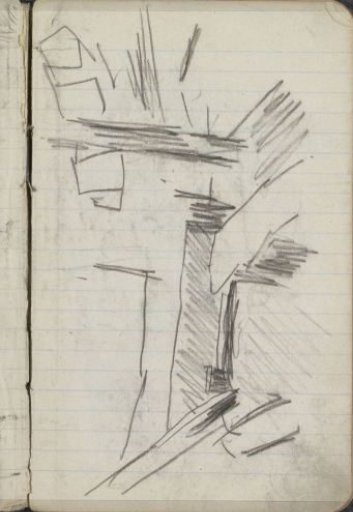Study, possibly of a boat