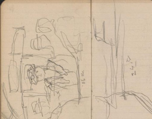 Figures, possibly in a horse-drawn tram