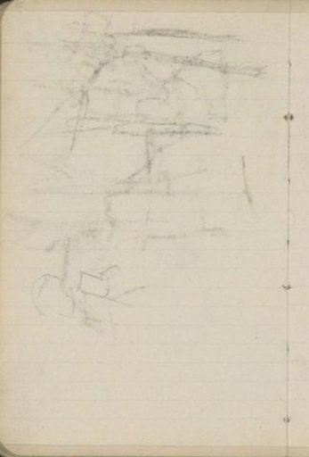 Study, possibly of a figure