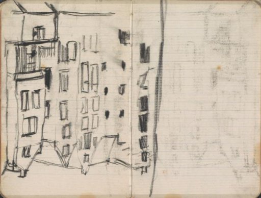 View of Houses on the Oudezijds Kolk in Amsterdam