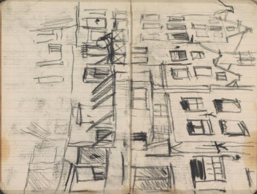 View of Houses on the Oudezijds Kolk in Amsterdam