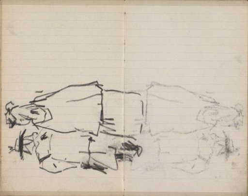 Two Women or Girls, Seen from Behind