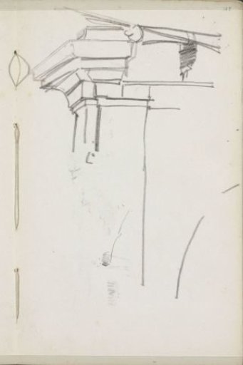Architectural study, possibly a gate