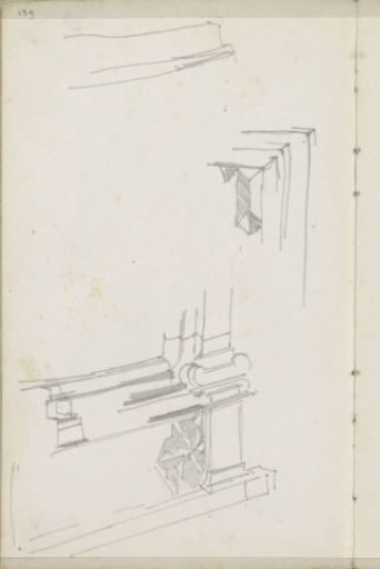 Architectural studies, possibly of a portal