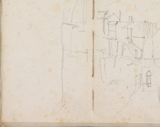 View of a street with figures