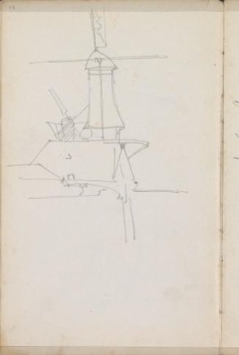View of Two Mills, Possibly in Gorinchem