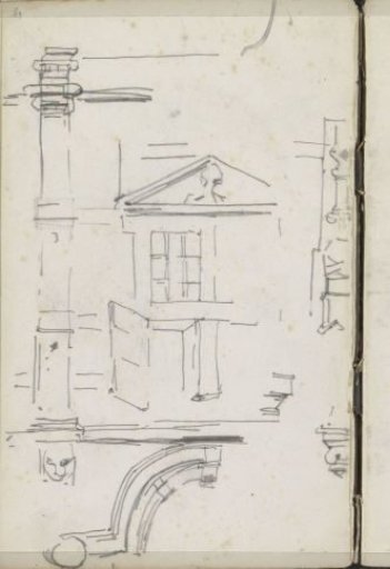 Architectural Study, Possibly a City Gate
